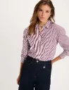 Camisa rayada con strass multicolor 262-Cray