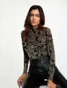 Camiseta de cuello alto negro 262-Tweeko