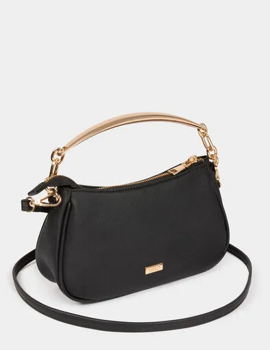 Bolso bandolera de polipiel negro 262-2Ambre