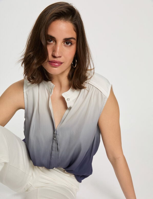 Camisa sin mangas multicolor 252-Cdivali (Tallas: T36)