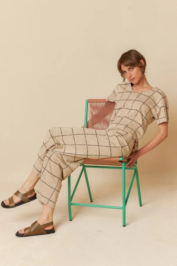 Pantalon punto cuadros V.V25.ES386.James (Tallas: T36)