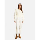 Pantalón city ajustado con cremallera crudo 222-Psnow.f